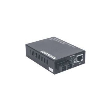 507349 - Intellinet 10/100/1000Base-T To 1000Base-Lx (Sc) Single-Mode, 20 Km (12.4 Mi)