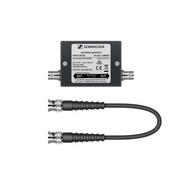 508874 - Sennheiser Electronic Corporat Inline Antenna Booster, +10 Db Gain, Bnc Connectors, Frequency Range (520-608 Mh