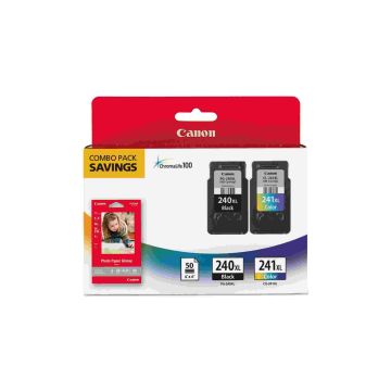 5206B005 - Canon Canon Pg-240Xl/Cl-241Xl W/ Photo Paper 50 Sheets - For Mg2120, Mg3120, Mg4120, M