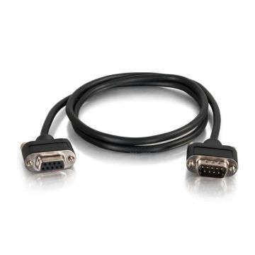 52162 - C2G 35Ft Cmg-Rated Db9 Low Profile Cable M-F