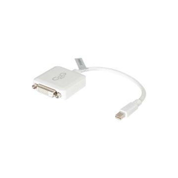 54312 - C2G C2G 8In Mini Displayport To Dvi Adapter Male To Female Single Link Dvi-D White -