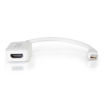 54314 - C2G 8In Mini Displayport Male To Hdmi Female Adapter Converter - White (Taa Complian