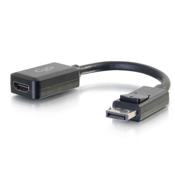 54322 - C2G 8In Displayport Male To Hdmi Female Adapter Converter - Black (Taa Compliant)