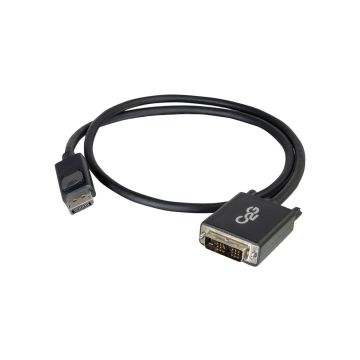 54329 - C2G 6Ft Displayport Male To Single Link Dvi-D Male Adapter Cable - Black (Taa Compli