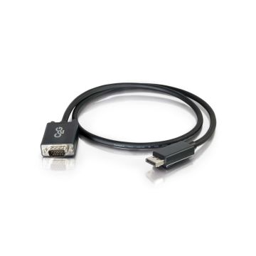 54332 - C2G 6Ft Displayport&Trade; Male To Vga Male Active Adapter Cable - Black (Taa Compli