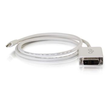 54339 - C2G 10Ft Mini Displayport Male To Single Link Dvi-D Male Adapter Cable - White