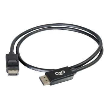 54404 - C2G 25Ft Displayport&Trade; Cable With Latches 8K Uhd M/M - Black