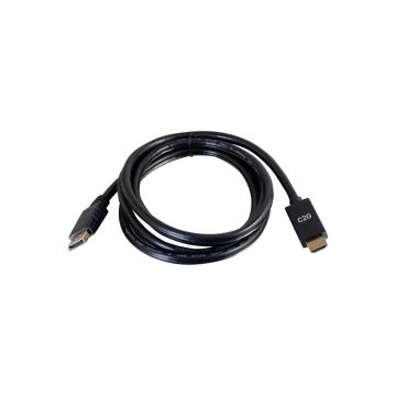 54433 - C2G 6Ft Dp To Hdmi Cable 4K Passive Black