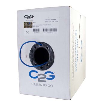 56019 - C2G 1000Ft Cat6 Bulk Unshielded (Utp) Ethernet Network Cable With Solid Conductors -