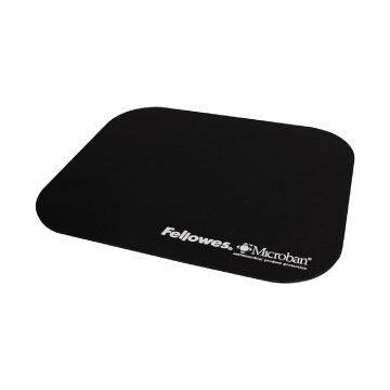5933901 - Fellowes Mouse Pad With Microban Antimicrobial Protection Stays Cleaner. Durable Polyeste