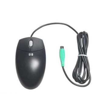 600553-002 - HP 2-Buttons Scroll Wheel PS/2 Optical Mouse (Black)