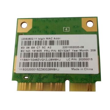 60Y3247 - IBM Lenovo 802.11 b/g/n Wireless Mini-PCI Express Adapter for ThinkPad T420i