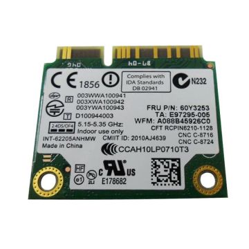 60Y3253 - IBM Lenovo Advanced-N 6205 Wi-Fi Card for ThinkPad X1