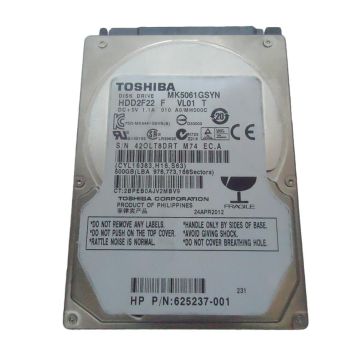 625237-001 - HP 500GB 7200RPM SATA 3Gb/s 2.5-inch Hard Disk Drive
