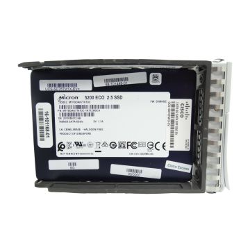 68-101448-01 - Cisco 7.68TB SATA 12Gb/s Hot Swap Low Endurance 3D NAND TLC 2.5-inch Solid State Drive (SSD) with Tray for UCS C220 M5