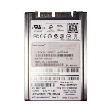 74Y8234 - IBM 200GB SATA 3Gb/s MLC uSATA 1.8-inch Solid State Drive (SSD)