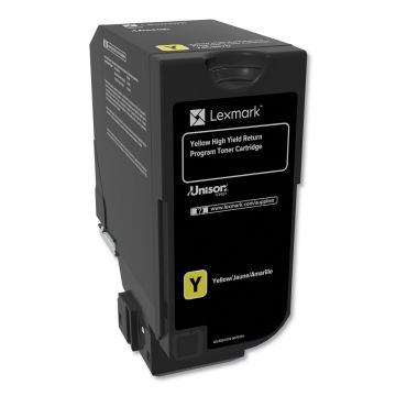 78C1UY0 - Lexmark Lexmark 78C1Uy0 Yellow Return Program Toner Cartridge For Use In Cs521,Cs/Cx622