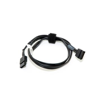 81PFF - Dell 20.5-inch Black Flat SATA Data Cable for PowerEdge R430 and R530