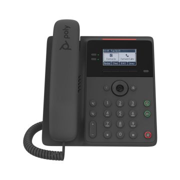 84C19AA#ABA - HP Poly Edge B10 2-Lines Dual-Port Ethernet 2.8-inch Monochrome LCD VoIP Phone