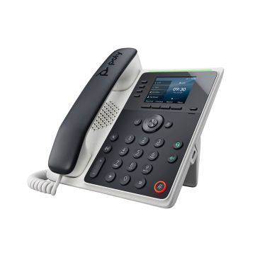 89B50AA#ABA - HP Poly Edge E220 4-Lines Dual-Port Ethernet 2.5-inch LCD VoIP Phone
