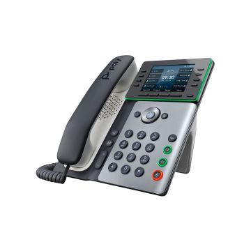 89B51AA#ABA - HP Poly Edge E300 8-Lines Dual-Port Ethernet 3.5-inch LCD VoIP Phone