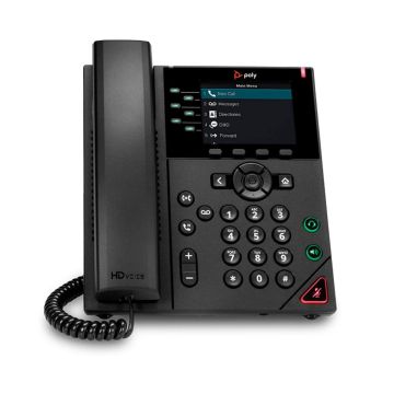 89B68AA - HP Poly VVX 350 6-Lines Dual-Port Ethernet 3.5-inch LCD VoIP Phone