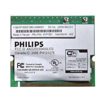 91P7301 - IBM 11A/B/G Wireless LAN Mini PCI COMMUNICATION Adapter Card