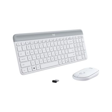920-009443 - Logitech Logitech Mk470 Slim Wireless Keyboard And Mouse Combo -Off-White