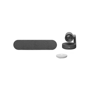 960-001397 - Logitech Rally 4K Ptz Camera, Rally Speaker (1) White Mic Pod (1), Power Adapters, Table