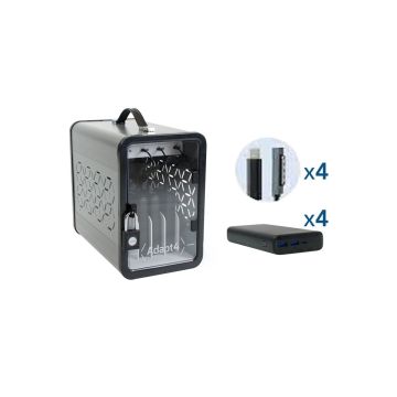 A4USBC2YPBSF2 - Jar Systems Adapt4 Usb-C Charging Station With Active Charge Upgrade And Ms Surface Connecto
