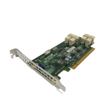 AOC-SLG3-4E4R - Supermicro Quad-Ports Mini-SAS HD PCI-Express 3.0 x16 NVMe High Profile Host Bus Adapter (HBA)