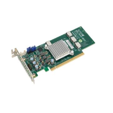 AOC-SLG3-4E4T - SuperMicro Quad-Port PCI-Express 3.0 NVMe Host Bus Adapter (HBA)