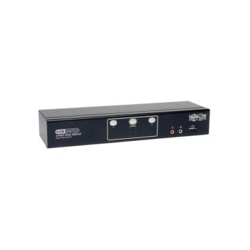 B004-2DUA2-K - Tripp Lite 2-Port Dual Monitor Dvi Kvm Switch With Audio And Usb 2.0 Hub