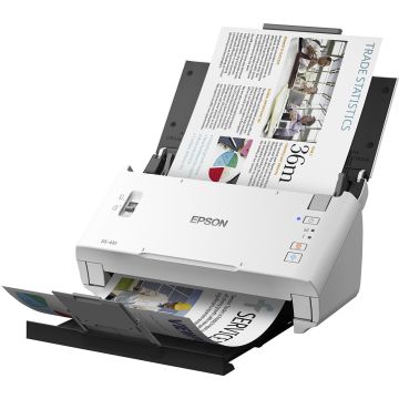B11B249201 - Epson DS-410 600 x 600 dpi 26 ppm USB Automatic Duplex Scanning Desktop Color Sheetfed Document Scanner