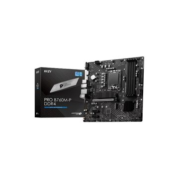 B760MPD4 - MSI Motherboard PRO B760M-P DDR4 B760 Socket LGA 1700 Max128GB DDR4 PCIE mATX 