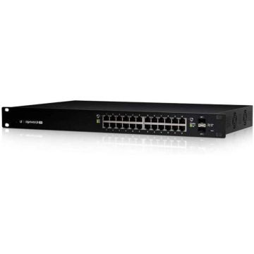 BEH098ZXV7 - Ubiquiti Networks EdgeSwitch 24 250W (ES-24-250W) Managed PoE+ Gigabit Switch with SFP,Black