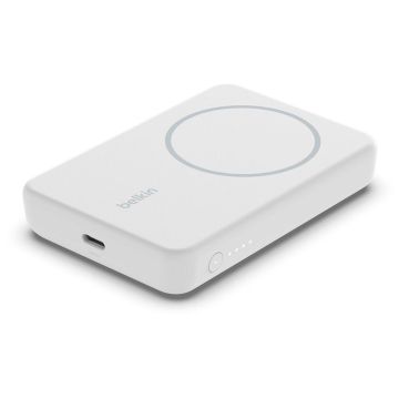 BPD004BTWT - Belkin 5K Magnetic Wireless Power Bank + Kick Stand, White