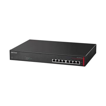 BS-MP2008 - Buffalo Technology 8-Port Desktop/Rackmount 10 Gbe Ethernet High Power Switch