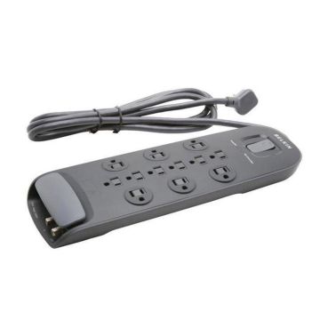BV112230-08 - Belkin 12-Outlet Surge Protector With 8 Ft Power Cord With Cable/Satellite And Telephon
