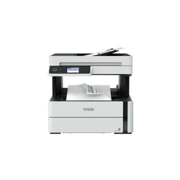 C11CG92201 - Epson EcoTank ET-M3170 1200 x 2400 dpi 20 ppm USB, Ethernet, Wi-Fi Automatic Duplex Printing 2.4-inch LCD Display Desktop SuperTank Monochrome InkJet All-in-One Printer