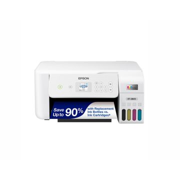 C11CJ66203 - Epson EcoTank ET-2803 5760 x 1440 dpi 5 ppm USB, Wi-Fi 1.44-inch LCD Display Desktop Cartridge-Free SuperTank Color InkJet All-in-One Printer