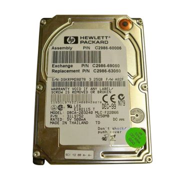 C2986-61006 - HP 2.1GB 4200RPM IDE 2.5-inch Internal EIO Printer Hard Drive for LaserJet 8500 Series Printer