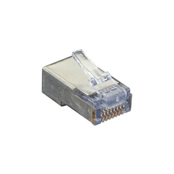 C5EEZSP-50PAK - Black Box Cat5E Ez Rj45 Modular Plug Connector For Round Solid/Stranded Wire - Shielded, T