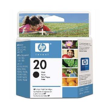 C6614D - HP 20 Large Black Ink Cartridge Black InkJet 500 Page