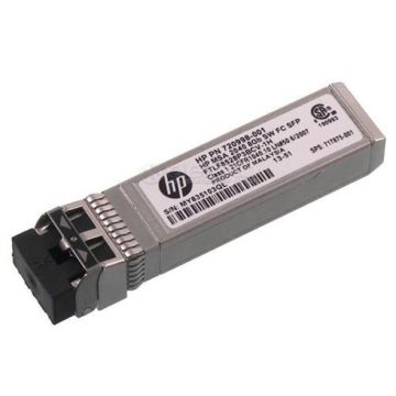 C8R23B - HP 8Gbps 8GBase-SW Fibre Channel Multi-Mode Fiber Short Wave 150m 850nm Duplex LC Connector SFP+ Transceiver