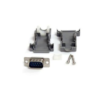 C9PSM - StarTech AC Assembled DB9 Male Solder D-SUB Connector Plastic Backshell
