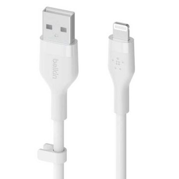 CAA008BT2MWH - Belkin Usb-A To Ltg, Silicone, 2M, Wht