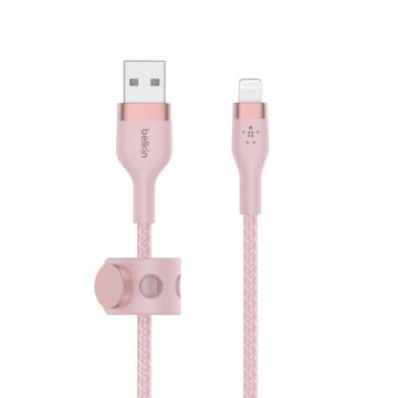 CAA010BT2MPK - Belkin Usb-A To Ltg, Braid Sil, 2M, Pink