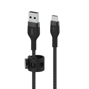 CAB010BT1MBK - Belkin Usb-A To Usb-C, Braid Sil, 1M, Blk