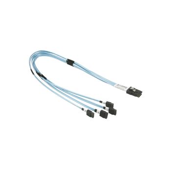CBL-0116L - Supermicro SUPERMICRO AC 50cm IPASS to 4 SATA CBL Cross Over lead free